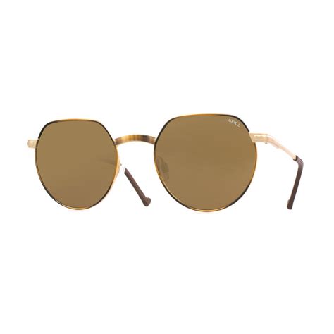 helios 10677s gold and havana sunglasses brown lens