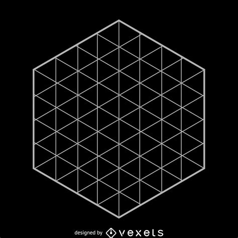 Hexagonal Grid Sacred Geometry Vector Download