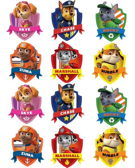 Badges Paw Patrol Clipart Png Fbe