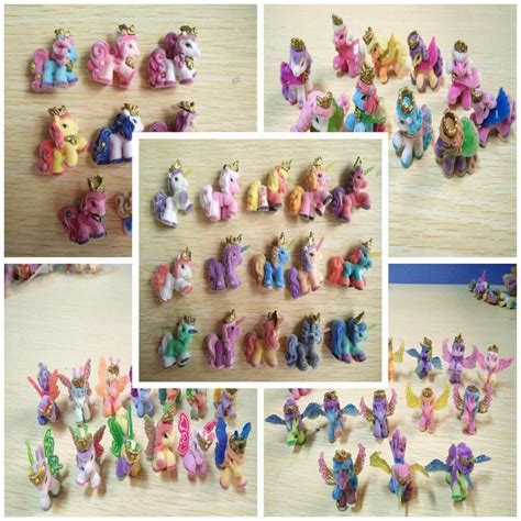 5pcslot 3cm Baby Horse Dolls Cute Filly Little Horse Toys