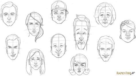 How To Draw A Face In 8 Steps Rapidfireart