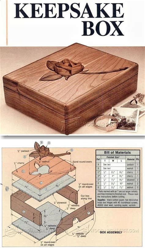 Favorite Photo Diy Wooden Keepsake Box Plans Any Wood Plan