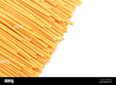 Spaghetti Bucatini Pasta Studio Isolated Stock Photo Alamy