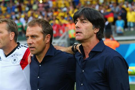 Flick favourite to be germany's next coach with bierhoff's backing. Joachim Loew and Hansi Flick Photos Photos - Brazil v ...