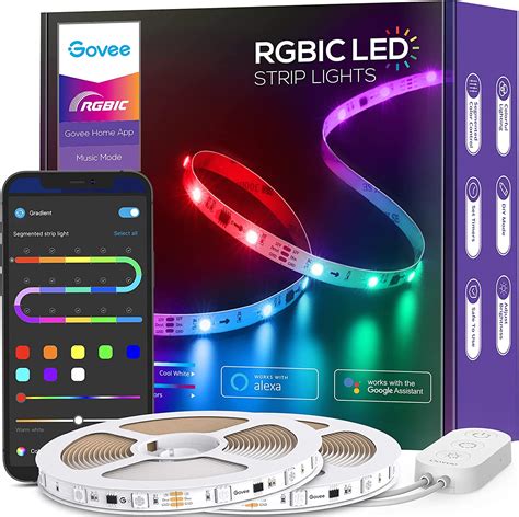 Govee Rgbic Led Strip Lights 328ft Wifi Color Changing Led Lights App