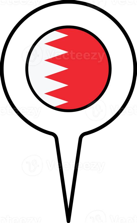 Free Bahrain Flag Map Pointer Icon 22121631 Png With Transparent