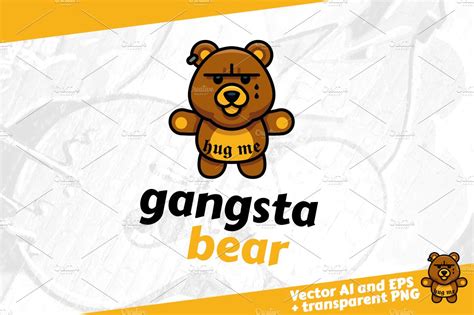 This is the gagsta bear , you better not be on his bad side ! Gangsta Bear - gangster bear logo ~ Logo Templates ...