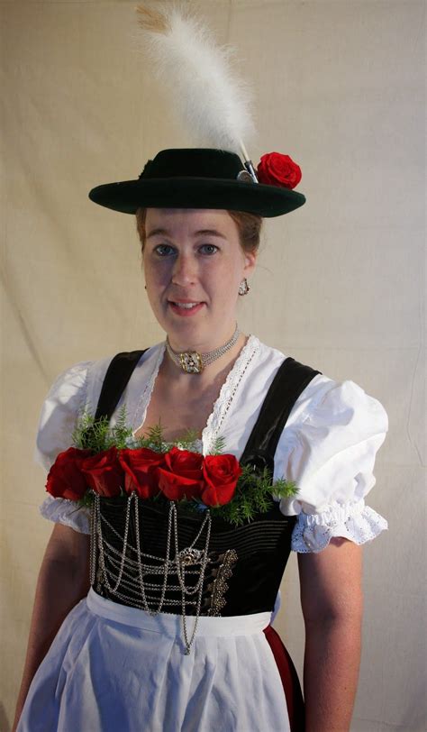 Womens Costume Of Miesbach Region Upper Bavaria Germany German