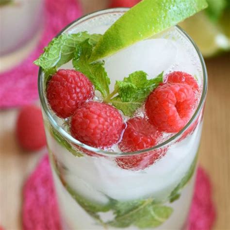 Raspberry Lemonade Virgin Mojito Edible Crafts