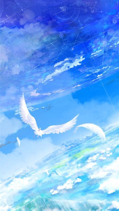 Sky Bird And Blue εικόνα Anime Scenery Scenery Anime Wallpaper