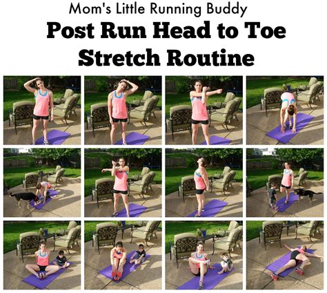 Moms Little Running Buddy Post Run Stretching Routine