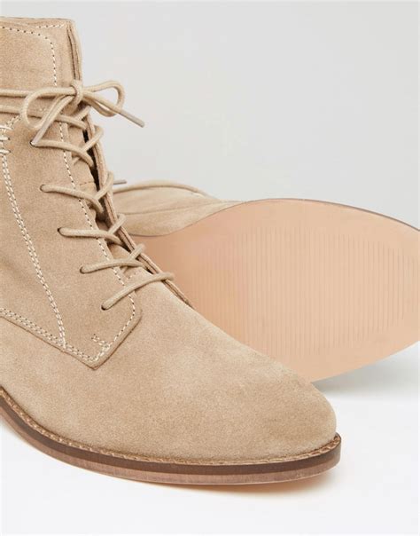 Asos Asos Aliza Suede Lace Up Ankle Boots At Asos