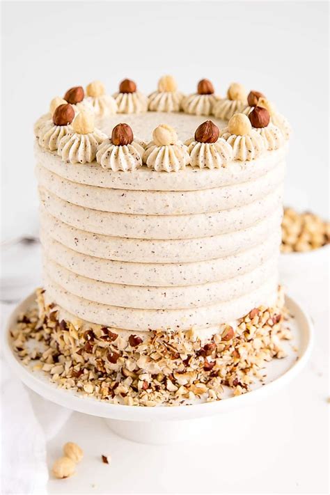 The Ultimate Hazelnut Cake All Natural Hazelnut Flavour In The Cake Layers And Frosting A