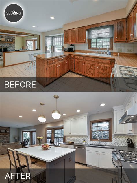 Justin And Carinas Kitchen Before And After Pictures Sebring Design Build