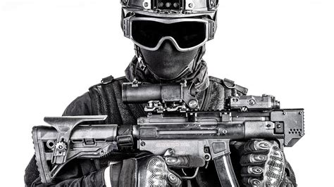 Spec Ops Police Officer Swat In Black Photograph By Oleg Zabielin