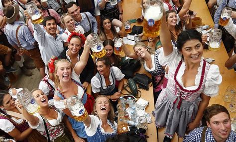 oktoberfest takes off in germany with thousands cramming into the popular drinking festival