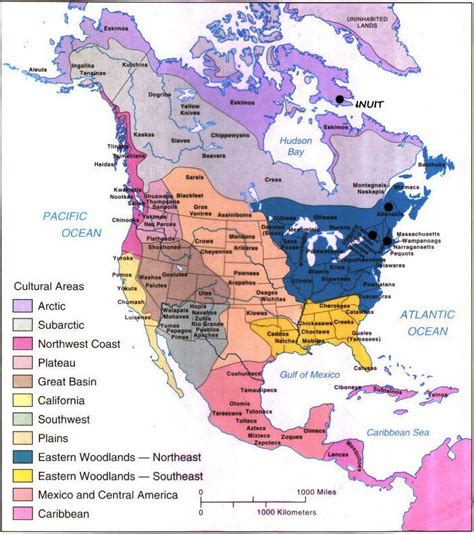 Nehindigenous Peoples Of Turtle Island North American Culture Areas