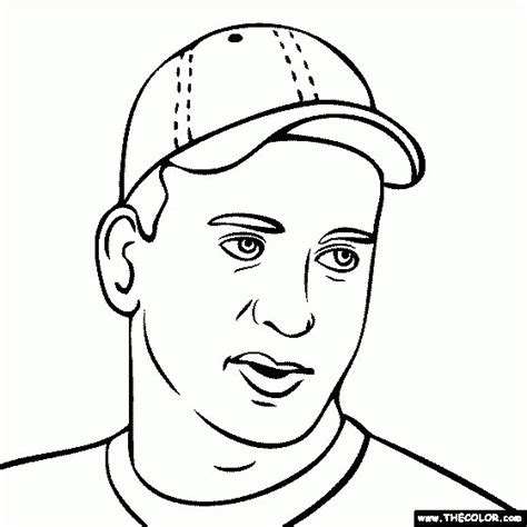 Peyton Manning Coloring Page Coloring Home