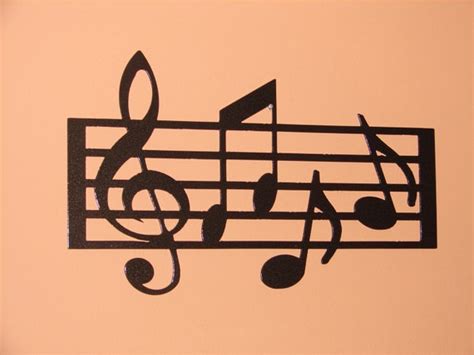 Metal Wall Art Home Decor Music Notes Musical 185in Long 12in Etsy