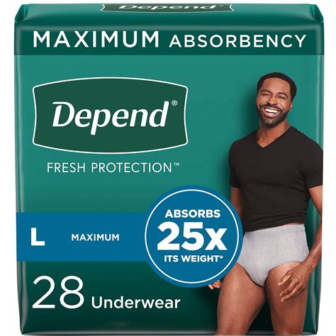 Buy Depend Fit Flex Adult Incontinence Underwear For Men Disposable Maximum Absorbency Large