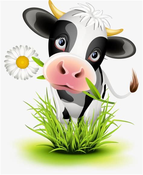 Cow Cow Clipart Green Dairy Cow Png Transparent Clipart