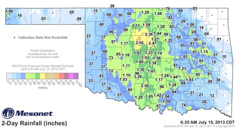 Oklahoma Farm Report Heaviest Rainfall Totals Clustered In Center Of