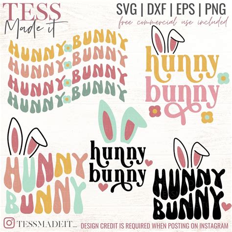 Retro Bunny SVG Bundle - Easter Bunny SVG - Tess Made It