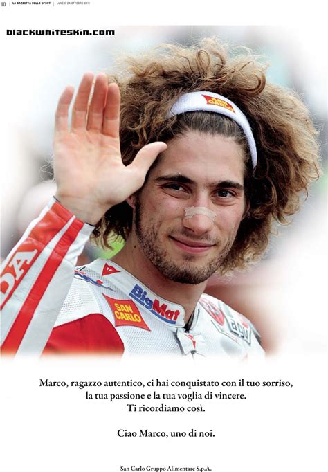 Marco Simoncelli Black White Skin