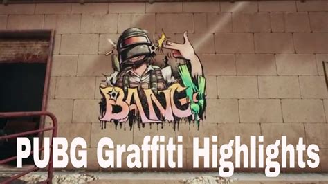 Playerunknown Battlegrounds Pubg Graffiti Youtube
