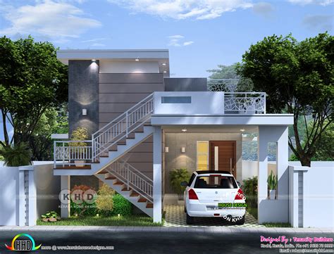 2 Bedroom Single Floor Home 900 Square Feet Kerala Home Design And