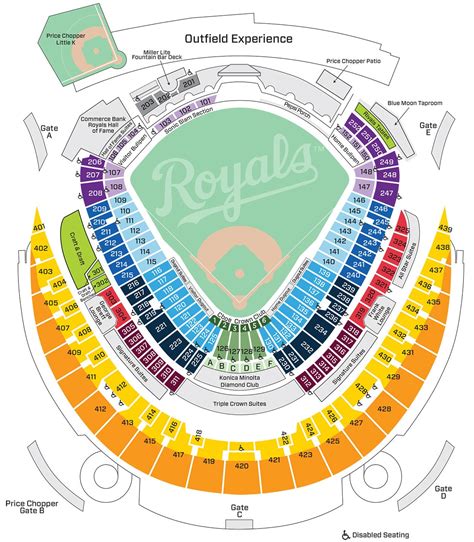 Royals Stadium Seating Map Map Of Zip Codes