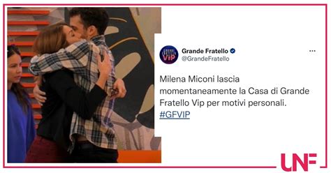 Solo Un Abbandono Momentaneo Per Milena Miconi Il Comunicato Del Gf Vip Ultime Notizie Flash