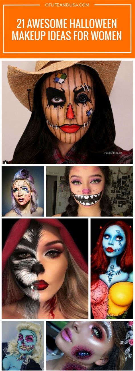 Cool Halloween Makeup Ideas For Women Halloween Make Up Looks Creepy