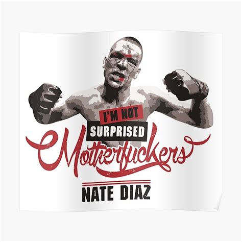 Gallery quality canvas print displays vibrant. Nate Diaz Posters | Redbubble