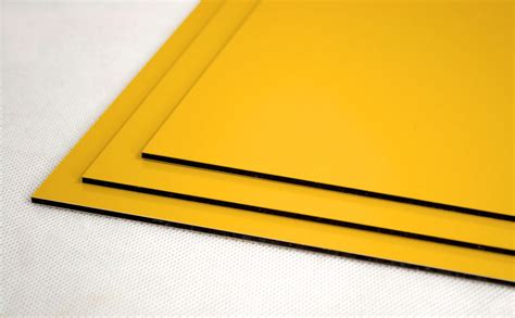 Yellow Dibond Aluminium Composite Panel 3 Mm Cps