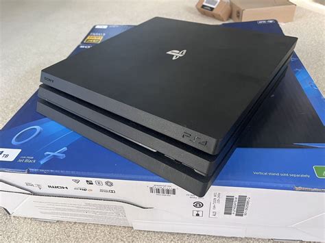 Sony Playstation 4 Pro 1tb Console Jet Black Ebay