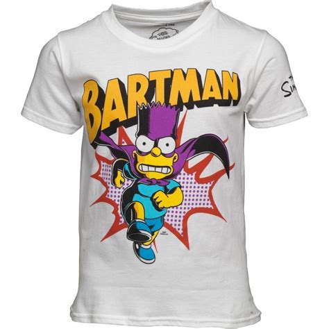 Buy The Simpsons Boys Bartman T Shirt White