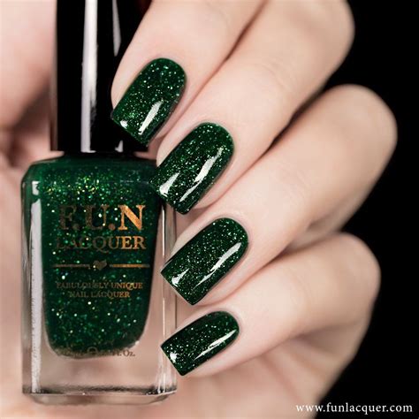 Paragon Is A Forest Green Jelly Polish With Goldgreen Shimmer And Holo
