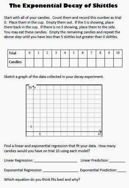 Exponential Growth And Decay Worksheet Answer Key Algebra 1
