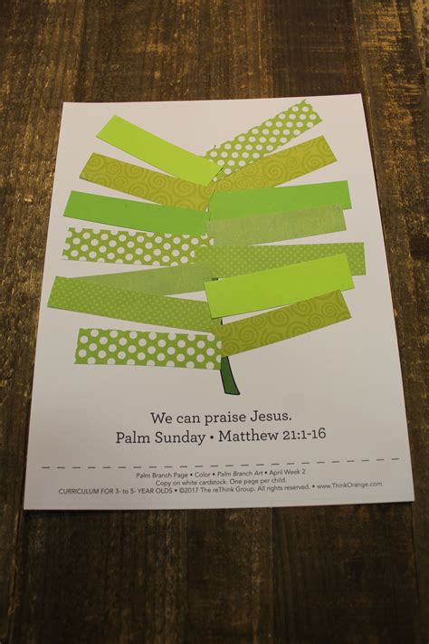 Palm Sunday Craft Printable