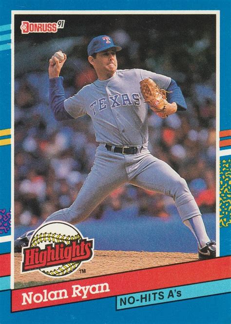 I own almost all of the regular issue base cards between 1969 and 1995, and plenty of inserts and. 1991 Donruss - Bonus Cards #BC-3 Nolan Ryan | Trading Card Database