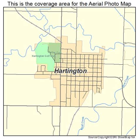 Aerial Photography Map Of Hartington Ne Nebraska