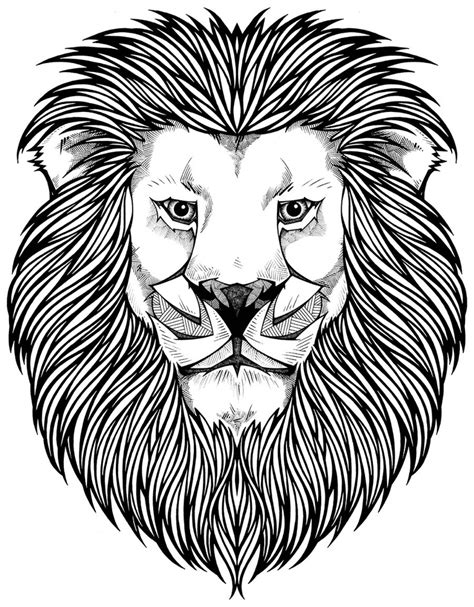 Realistic Lion Coloring Pages At Free Printable