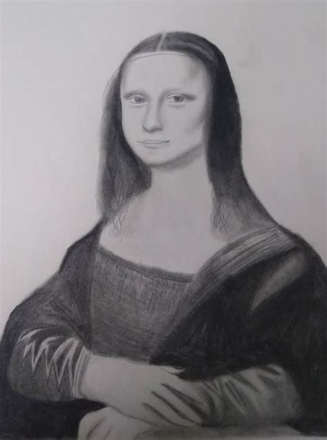 Mona Lisa Recreation Drawing By Angelicxpink On Deviantart