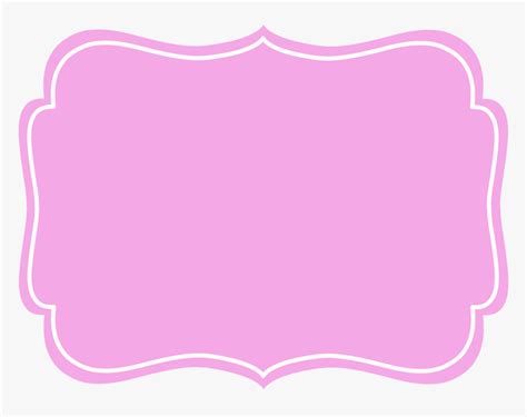 Transparent Label Pink And White Rapunzel Label Png Golden Frame