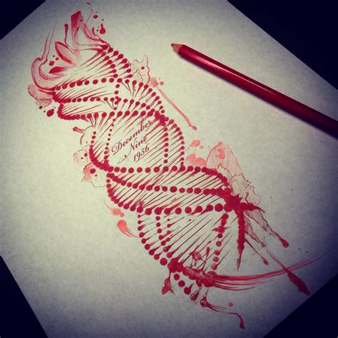 Dna Sketch Drawing Dna Tattoo Dna Drawing Dna Art