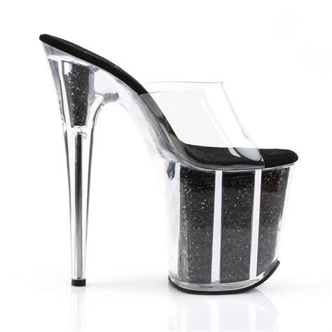 Pleaser Platform Stiletto Peep Toe Slide Mules High Heels Adult Women