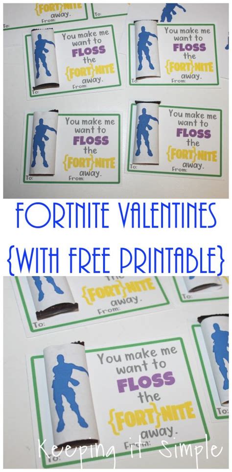 14 days of fortnite challenges goose nests golden rings candy. Homemade Fortnite Valentines with Free Printable • Keeping it Simple