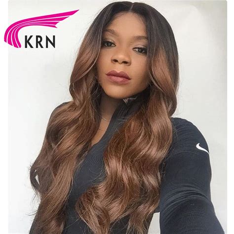 Krn Body Wave Glueless Brazilian Lace Front Wigs With Baby Hair