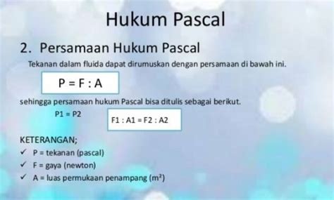 Hukum Pascal Rumus Penerapan Dan Contoh Soal Hukum Pascal Lengkap